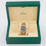 Rolex Yacht-Master Two-Tone Watch with Blue Dial and Gold Bezel