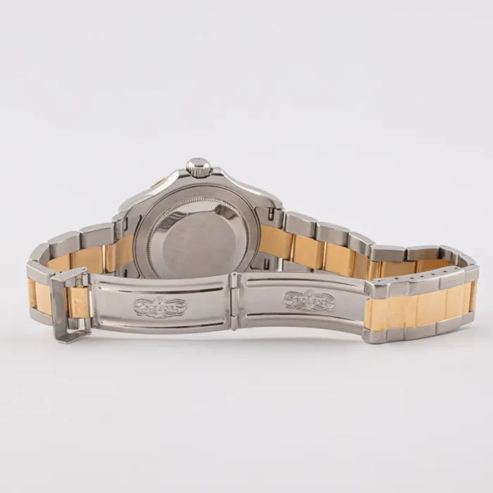 Rolex Yacht-Master Two-Tone Watch with Blue Dial and Gold Bezel